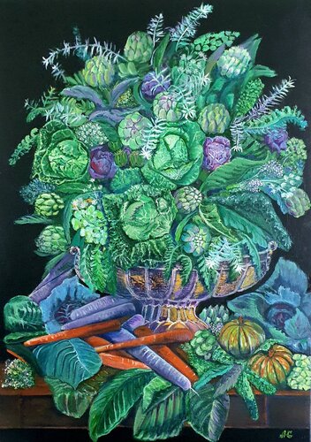 Bouquet of Heals. by Galyna Antonenko, Painting for Sale on Select