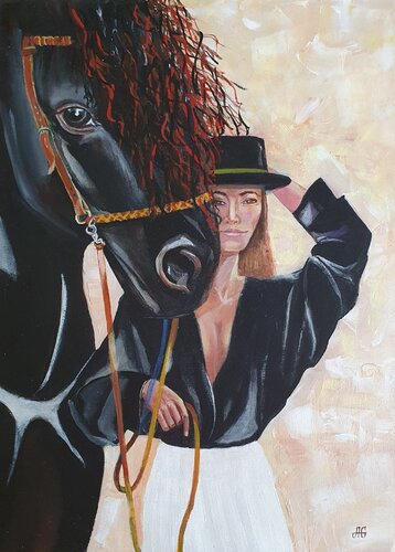 A Bond of Trust. by Galyna Antonenko, Painting for Sale on Select