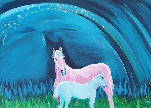Constellation of Tenderness. by Galyna Antonenko, Painting for Sale on Select