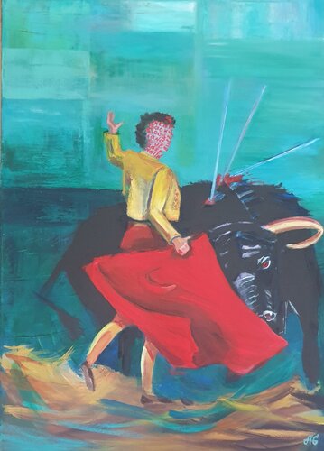 Blood, Sand and Soul. by Galyna Antonenko, Painting for Sale on Select