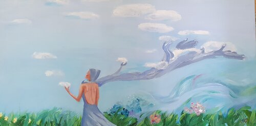 Letting the Sky go. by Galyna Antonenko, Painting for Sale on Select