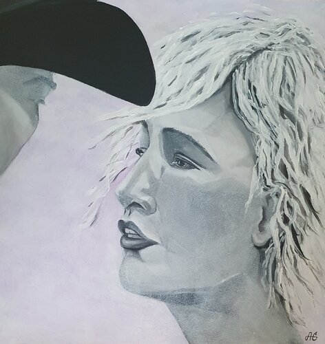 A moment where a single glance decides everything. by Galyna Antonenko, Painting for Sale on Select