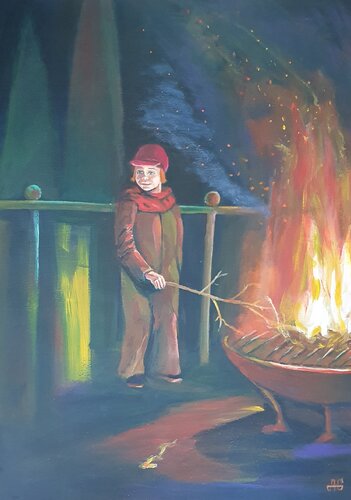 Sparks of Dreams. by Galyna Antonenko, Painting for Sale on Select
