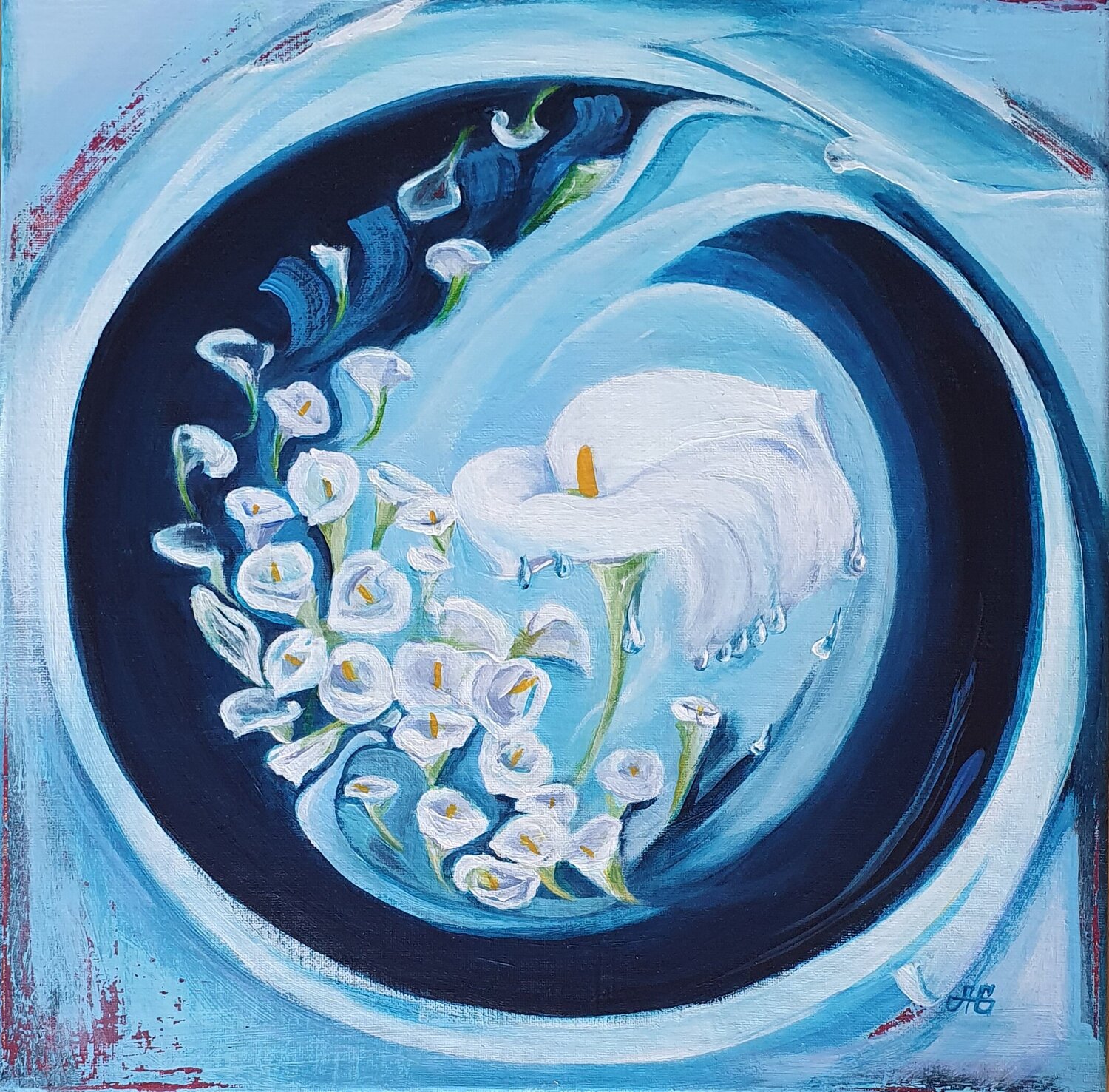 Spiral  of Morning Light. Galyna Antonenko Original painting for sale