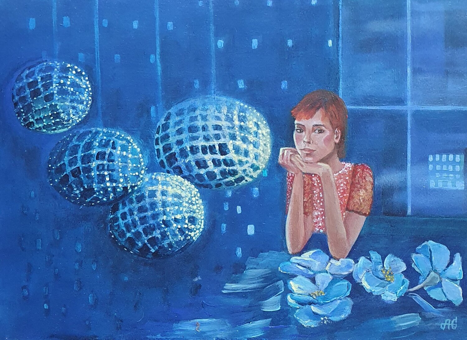 Night Garden of the Soul. Galyna Antonenko Original painting for sale