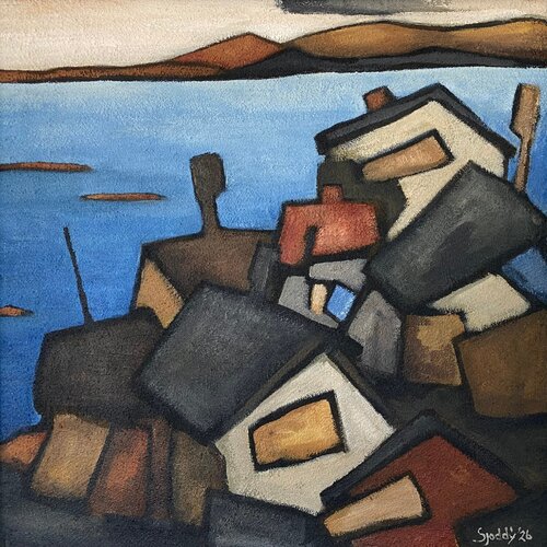 By the Blue Bay by Sjoddy, Painting for Sale on Select