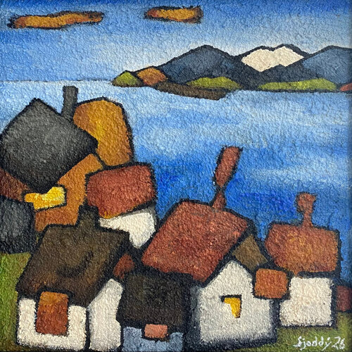 Coastal Homes by Sjoddy, Painting for Sale on Select