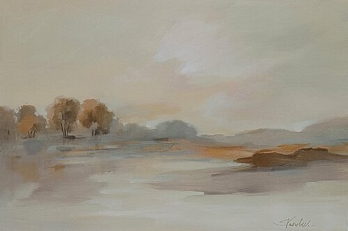Organic Hues by Silvia Vassileva, Painting for Sale on Select