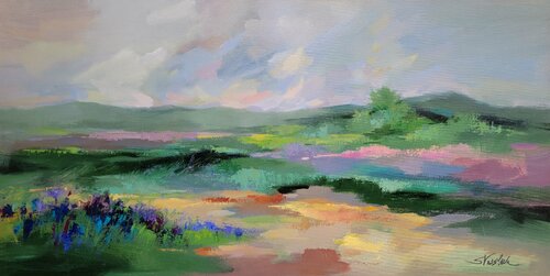 April Slopes by Silvia Vassileva, Painting for Sale on Select