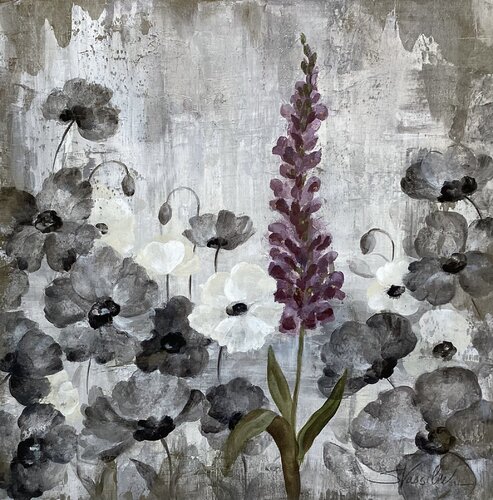 Crystal Raindrops II by Silvia Vassileva, Painting for Sale on Select