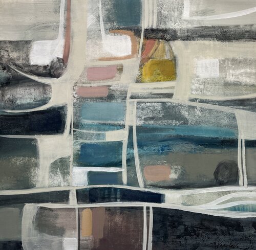Mid Mod Vitrage by Silvia Vassileva, Painting for Sale on Select