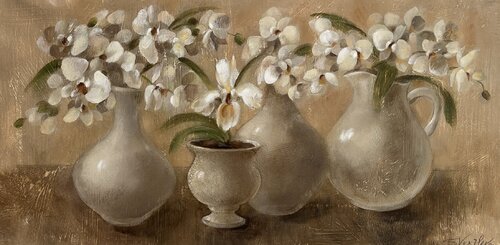 Cluster of Orchids by Silvia Vassileva, Painting for Sale on Select