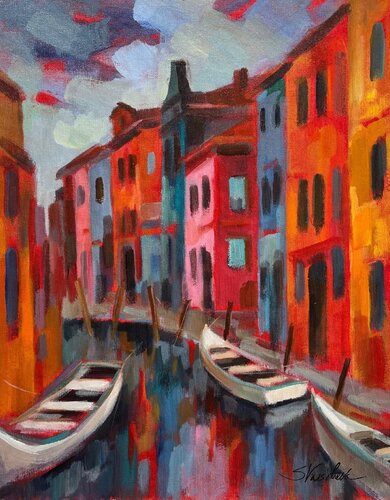 Burano I by Silvia Vassileva, Painting for Sale on Select