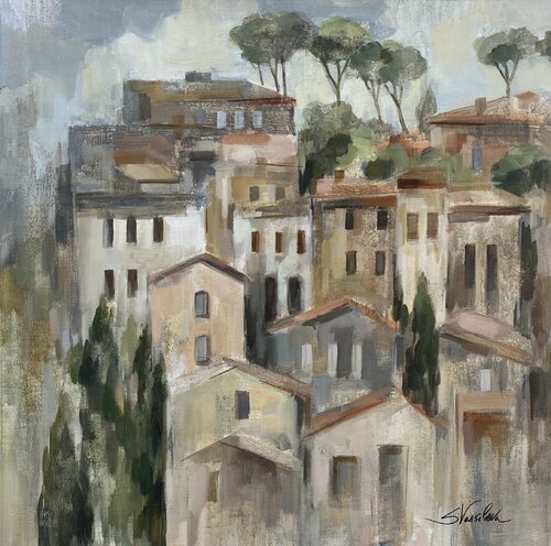 Pines of Florence by Silvia Vassileva, Painting for Sale on Select