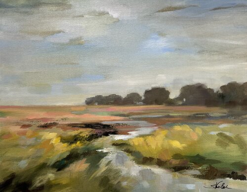 English Countryside by Silvia Vassileva, Painting for Sale on Select