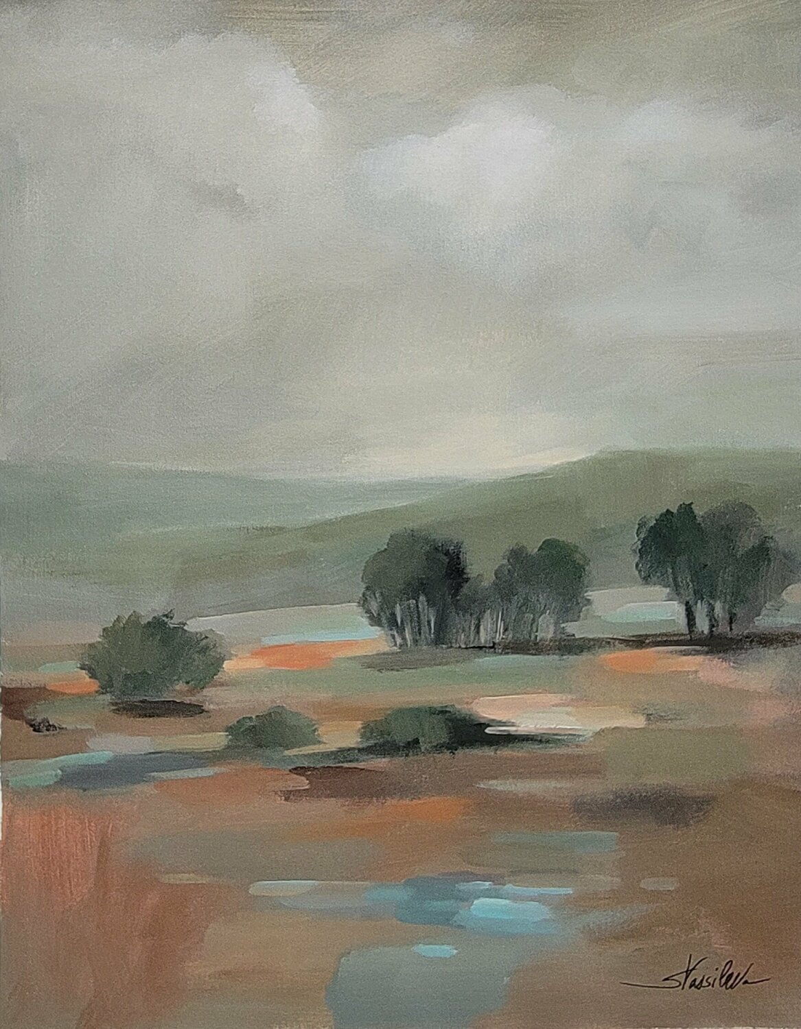Sage Hills Silvia Vassileva Original painting for sale