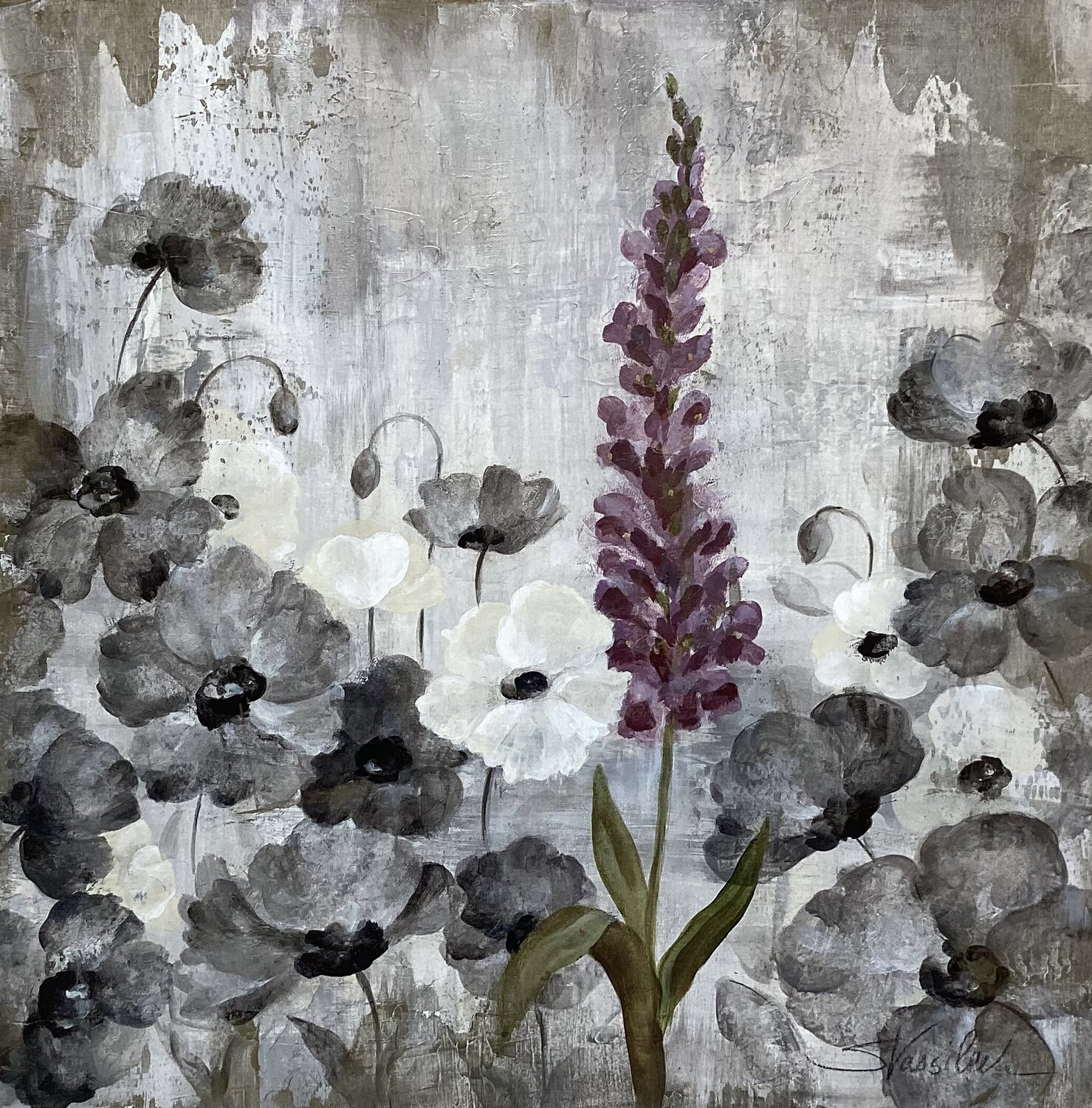 Crystal Raindrops II Silvia Vassileva Original painting for sale