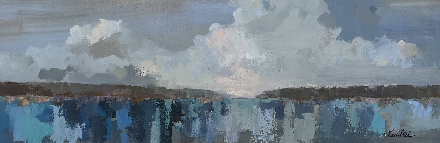 Impressionistic Seaside II Silvia Vassileva Original painting for sale