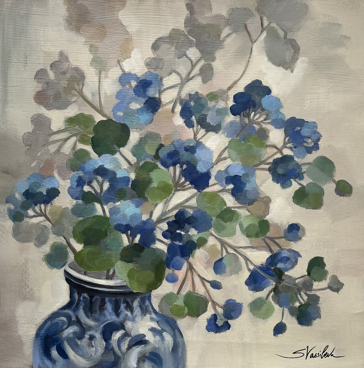 Spring Window Silvia Vassileva Original painting for sale