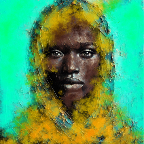 Der Blick des tieferen Sinns mixed media by Steven Elijah Neuhaus, Painting for Sale on Select