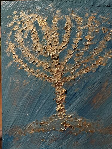 Goldene Neuronen by Steven Elijah Neuhaus, Painting for Sale on Select