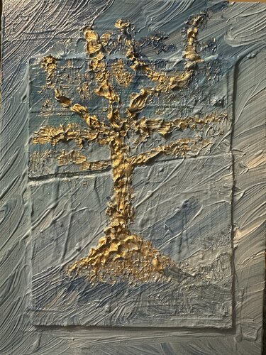 Golden Lines  Holz auf Karton by Steven Elijah Neuhaus, Painting for Sale on Select