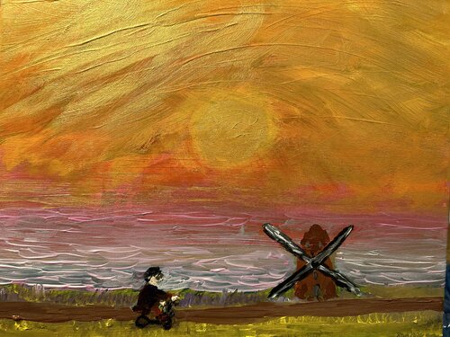 Die Reise ins in den goldenen Abend by Steven Elijah Neuhaus, Painting for Sale on Select