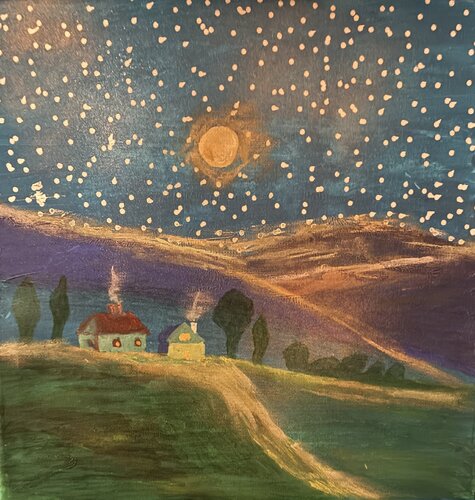 Träume der Nächte unter Sternen by Steven Elijah Neuhaus, Painting for Sale on Select