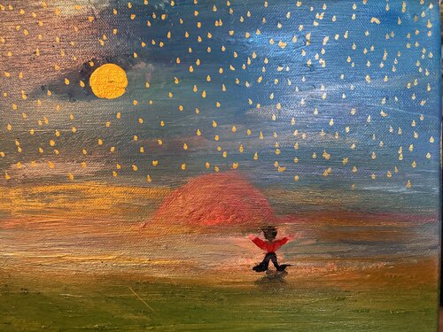 Der meine Traumfänger und die Sterne by Steven Elijah Neuhaus, Painting for Sale on Select