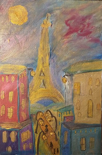 Paris in bunter Pracht by Steven Elijah Neuhaus, Painting for Sale on Select