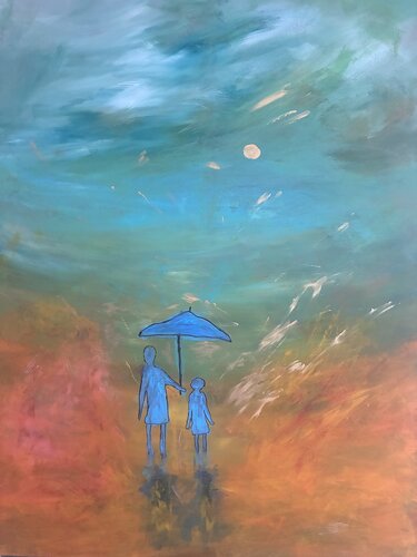 Zwei Seelen unter einem Himmel by Steven Elijah Neuhaus, Painting for Sale on Select