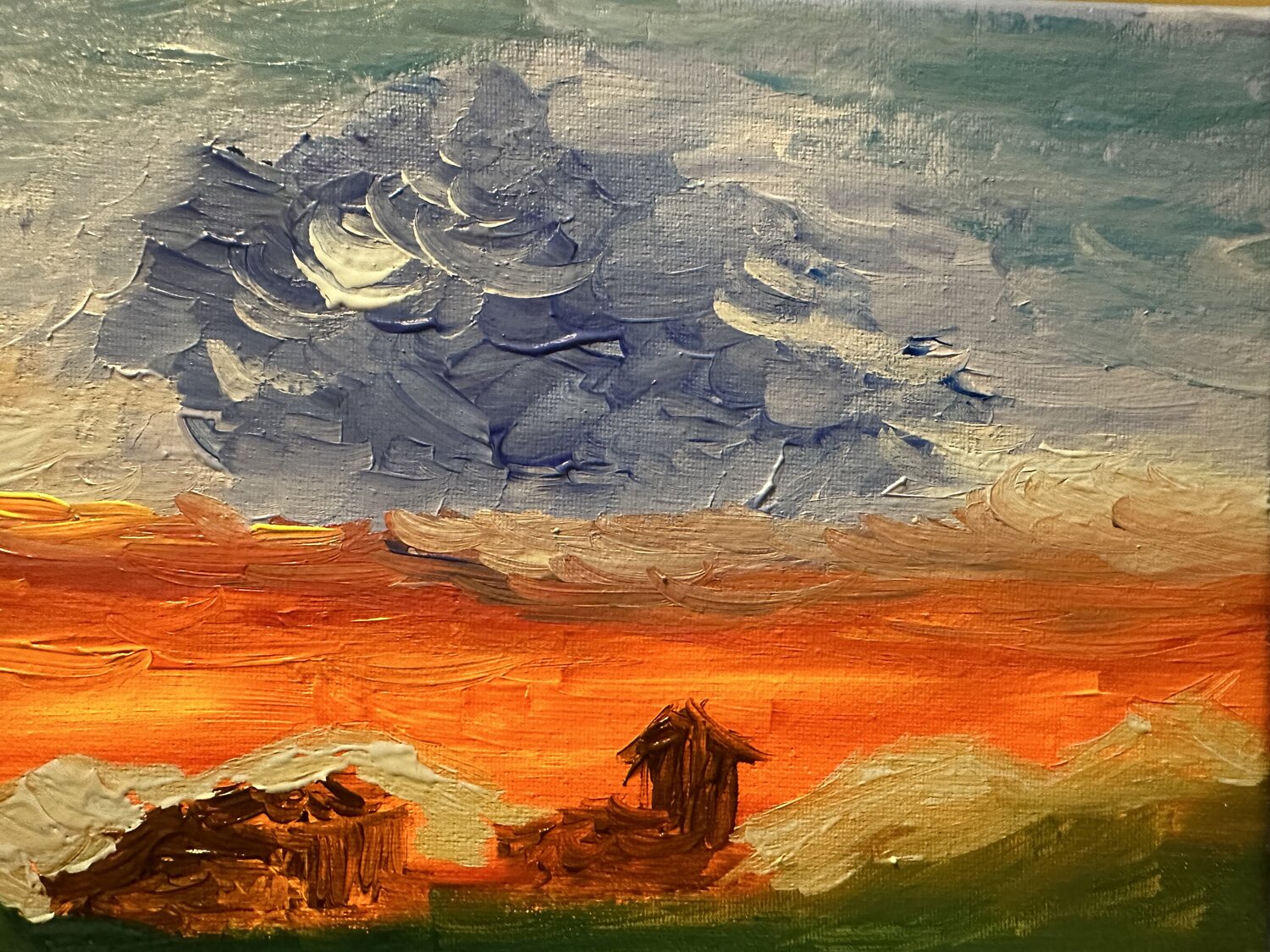 Flammendes Abendland Steven Elijah Neuhaus Original painting for sale