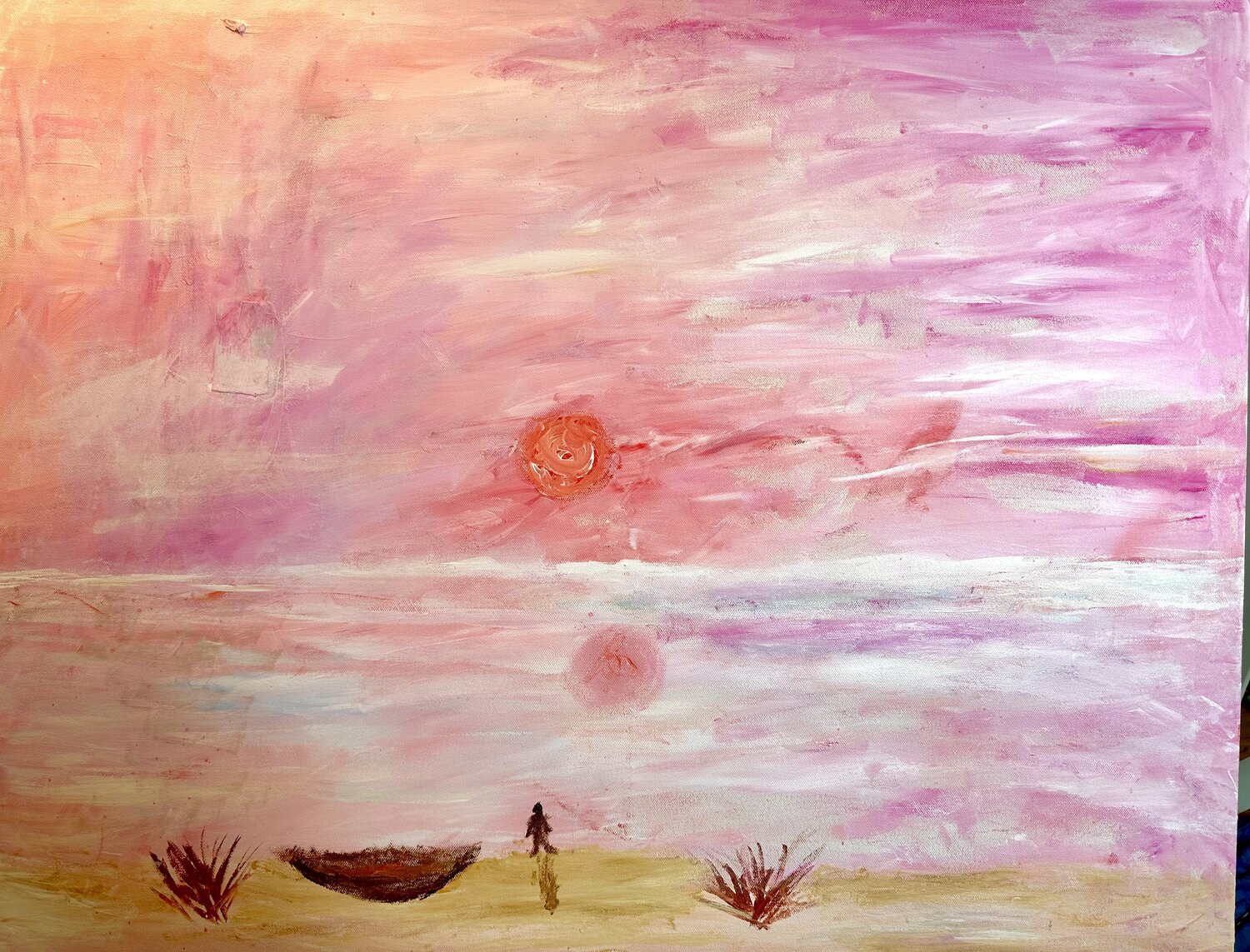 Der traumfänger und Sanftheit des Meeres Steven Elijah Neuhaus Original painting for sale