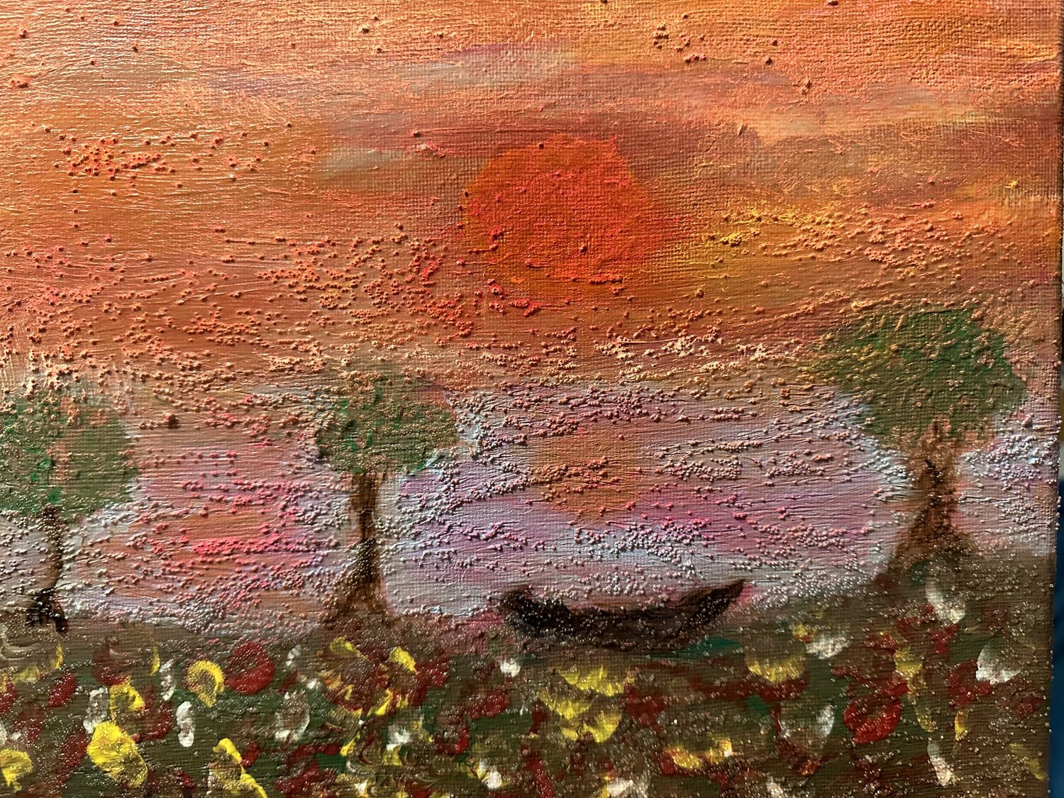 Das Abendrot der Sinne (texturarbeit) Steven Elijah Neuhaus Original painting for sale