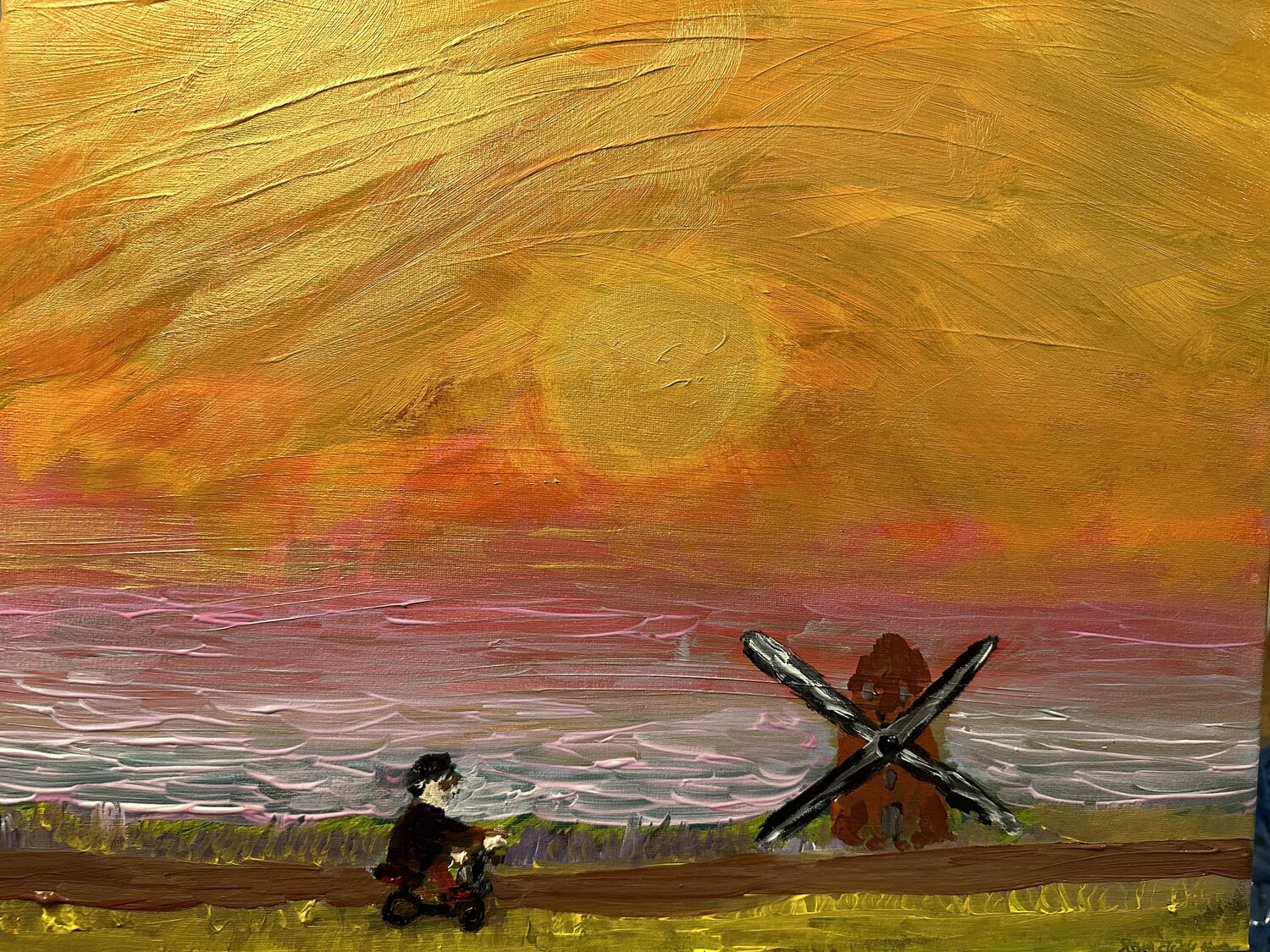 Die Reise ins in den goldenen Abend Steven Elijah Neuhaus Original painting for sale