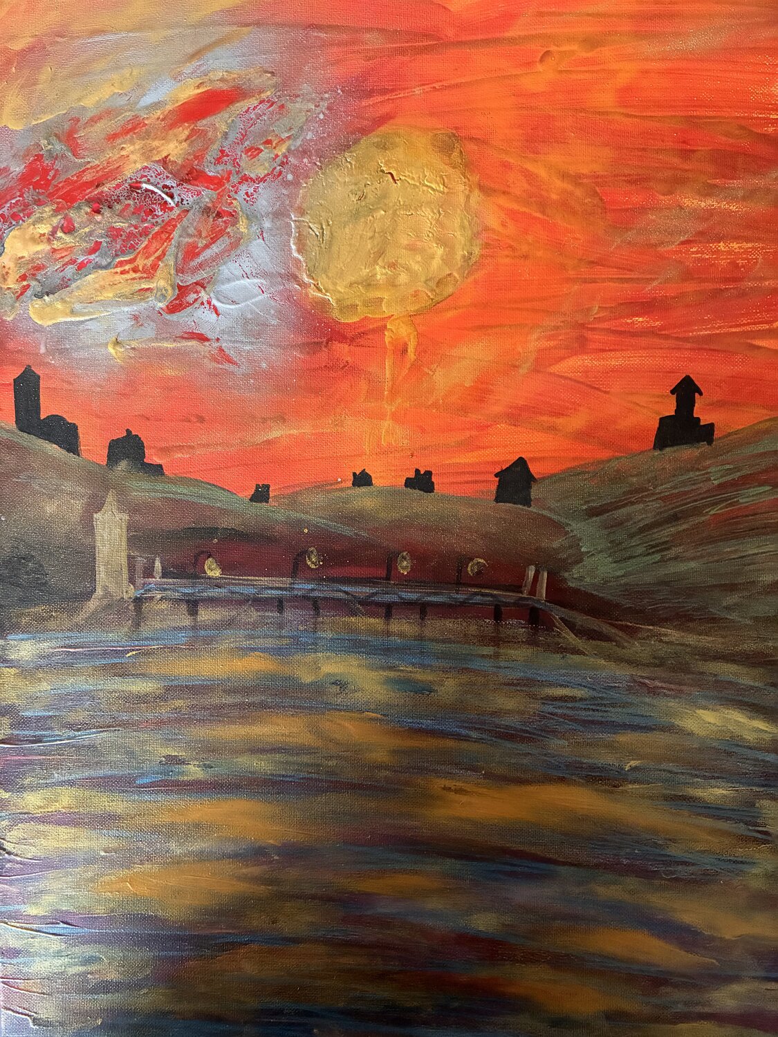 Himmlisches Glut Steven Elijah Neuhaus Original painting for sale