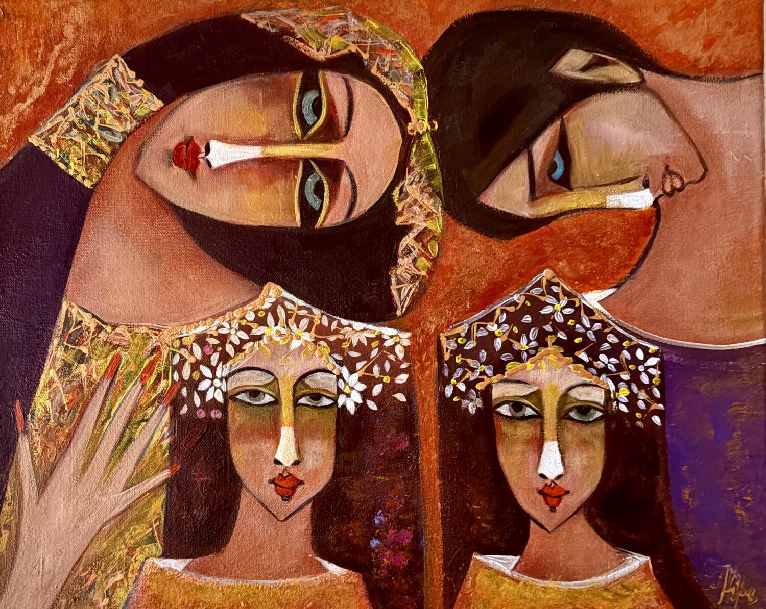 The Heart of the Home Анна Мутавска Original painting for sale