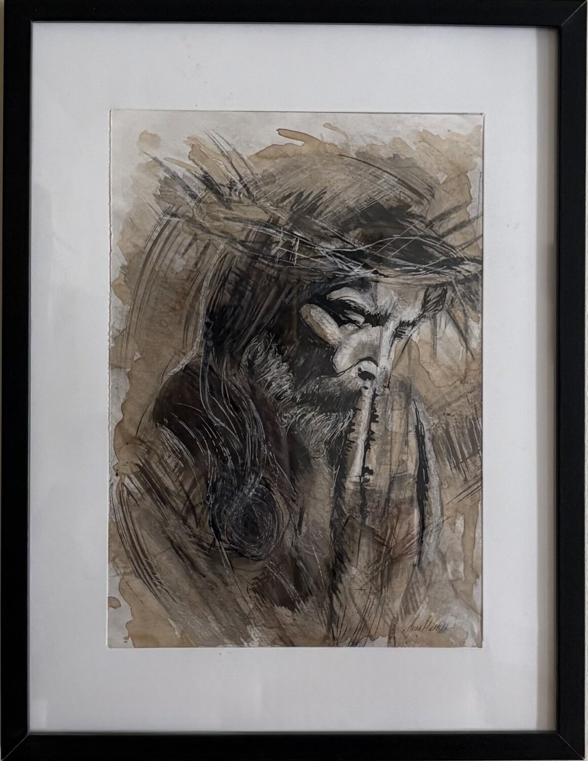 “The Silence of Suffering” Анна Мутавска Drawing for sale
