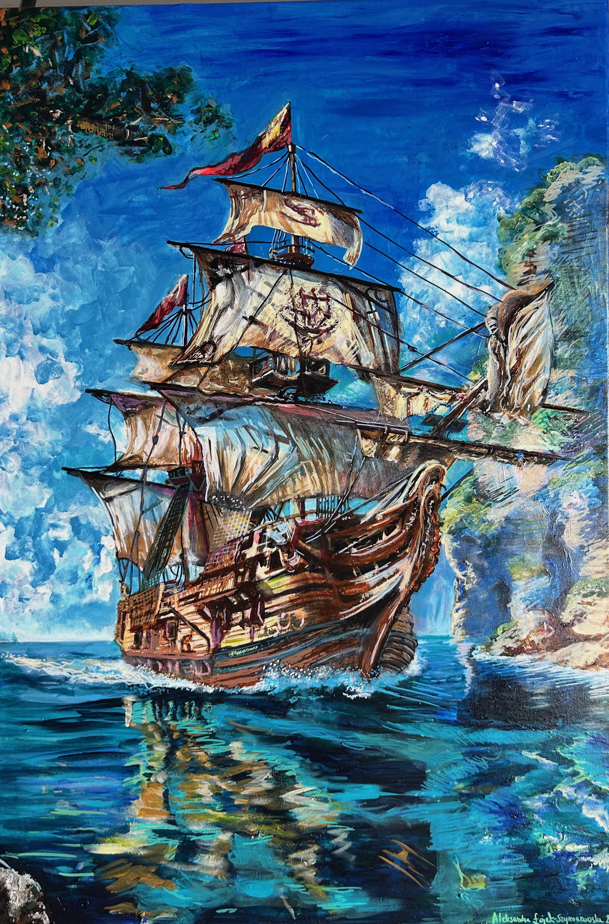 The painting Under Sail II