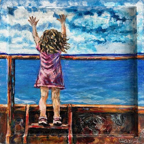 Wyżej by Aleksandra Łojek-Szymanowska, Painting for Sale on Select