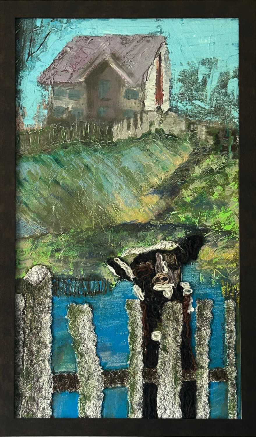 Mini zoo in Liszewski Dwór - goat Aleksandra Łojek-Szymanowska Original painting for sale