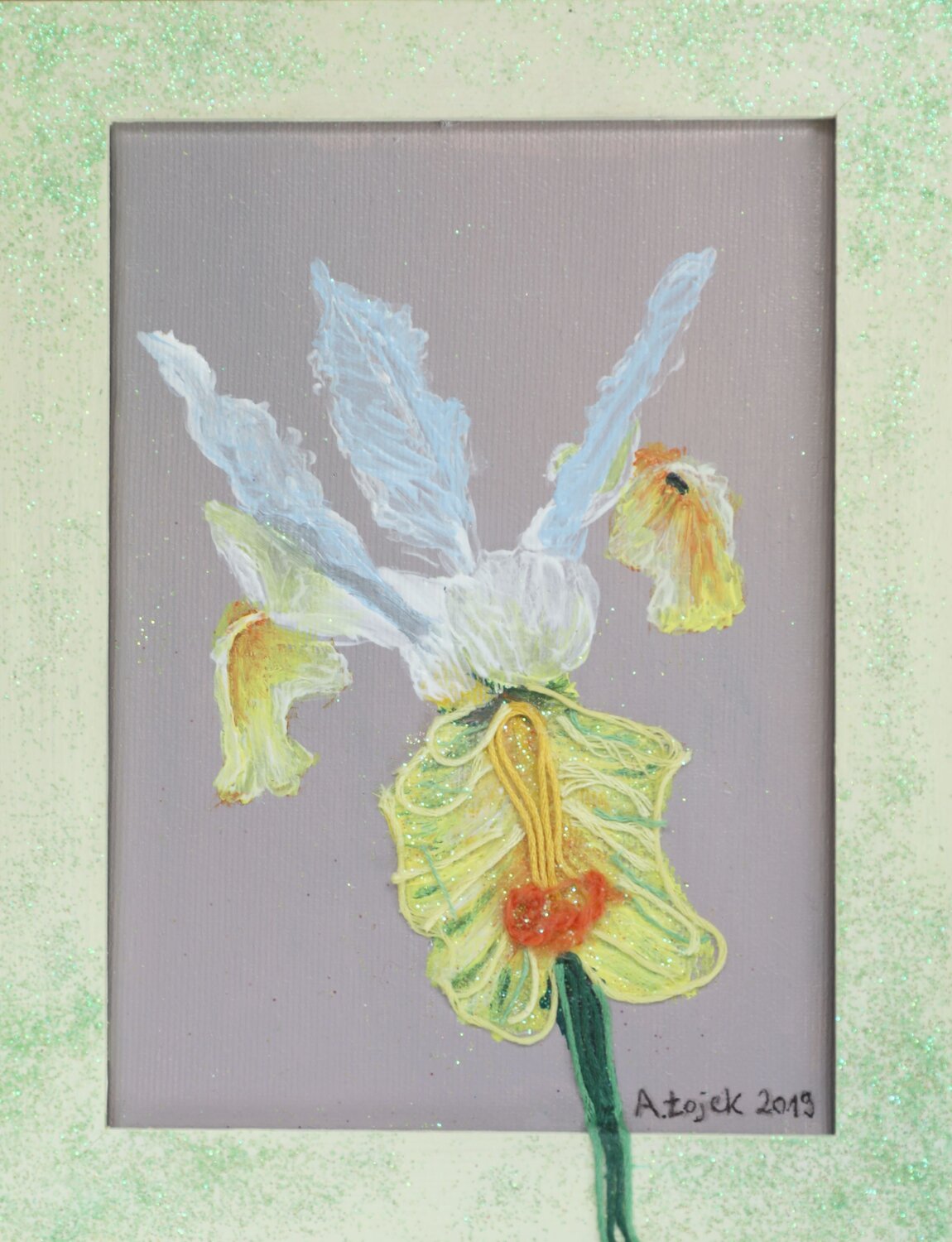 A painting of Iris Aleksandra Łojek-Szymanowska Original painting for sale