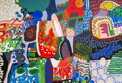 X.IOM..HY.Io by Gabriele Wöllhaf, Painting for Sale on Select