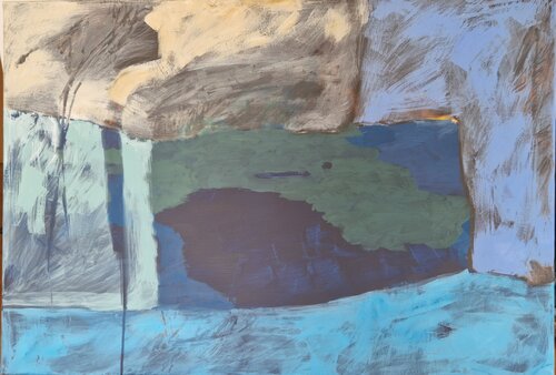 Fenster zum Meer by Gabriele Wöllhaf, Painting for Sale on Select