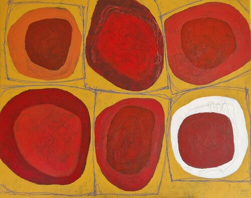 Unrunde by Gabriele Wöllhaf, Painting for Sale on Select
