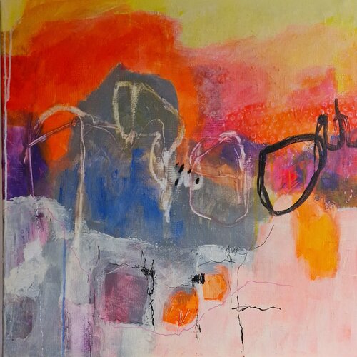 Lasst uns tanzen gehn! by Gabriele Wöllhaf, Painting for Sale on Select
