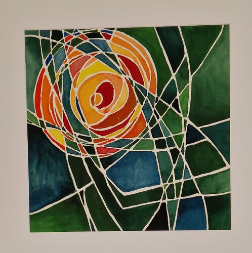 Rosette by Gabriele Wöllhaf, Painting for Sale on Select