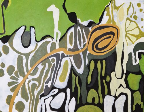 Zwischenräume I by Gabriele Wöllhaf, Painting for Sale on Select