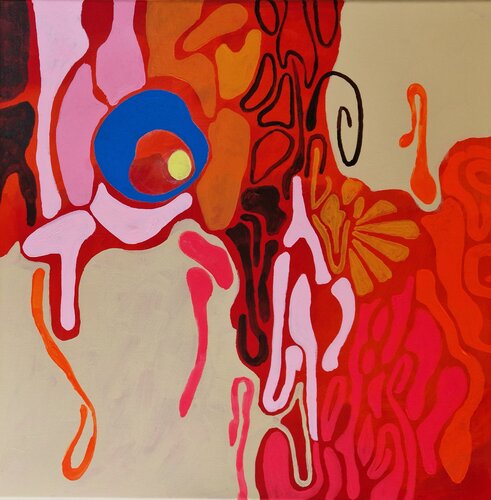 Zwischenräume III by Gabriele Wöllhaf, Painting for Sale on Select