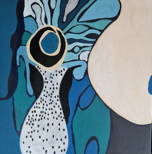 Zwischenräume IV by Gabriele Wöllhaf, Painting for Sale on Select